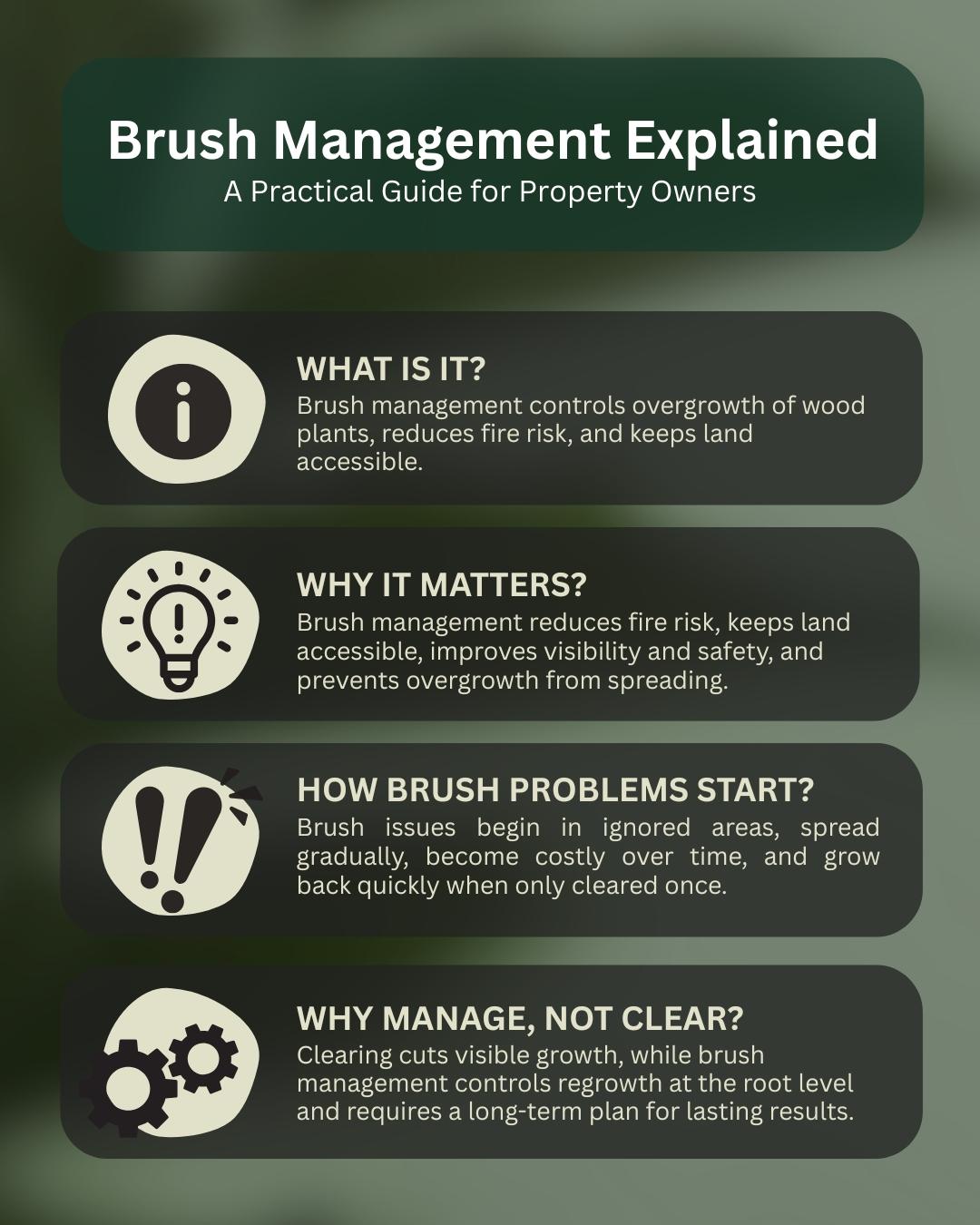 Stronghold Vegetation Management 16710 County Rd 569 Rosharon, TX 77583, USA 281 369 0321 infographics on brush management Stronghold Vegetation Management 16710 County Rd 569 Rosharon, TX 77583, USA 281 369 0321 infographics on brush management